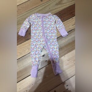 Little Sleepies Pastel Rainbow Kids Footie